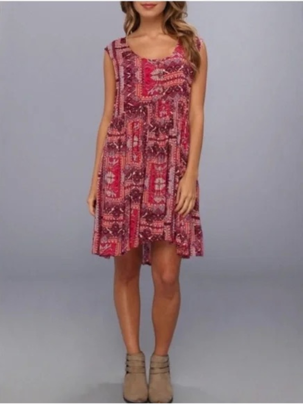 Vintage Free People Take Me To Thailand Babydoll Dress XS